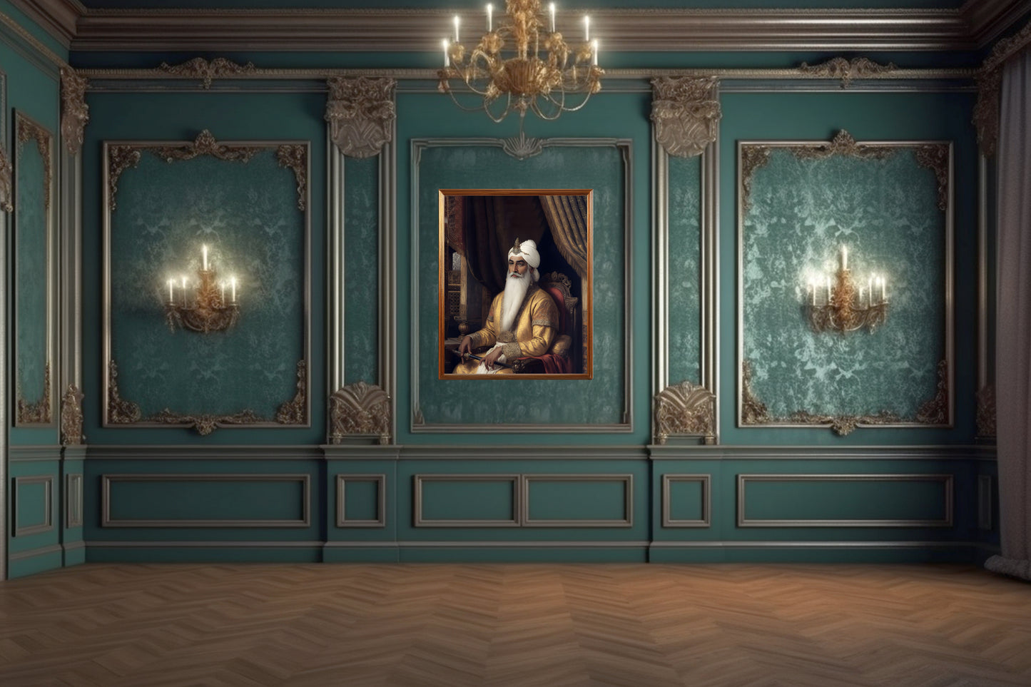 Guru Gobind Singh Ji Art Print – Spiritual and Inspirational