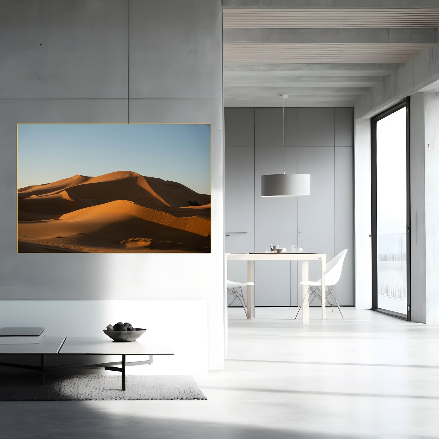 Serene Desert Landscape: Captivating Nature Photography Print | Arid Beauty Wall Art | Tranquil Home Decor