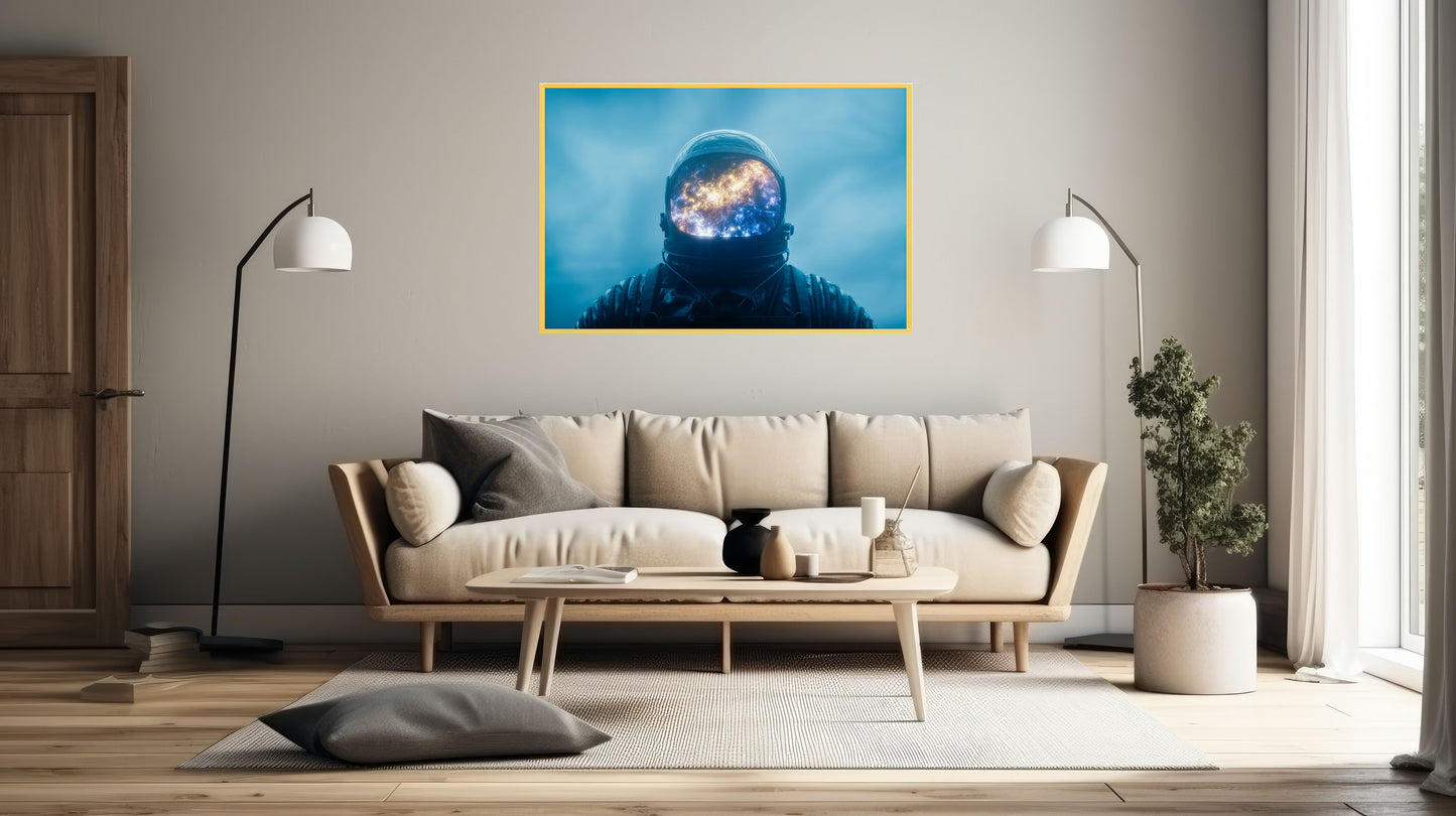 Astronaut in Space: Captivating Space Photography | Outer Space Wall Art | Cosmic Decor for Sci-Fi Lovers