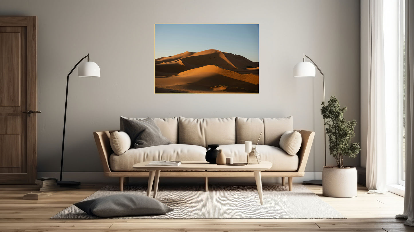 Serene Desert Landscape: Captivating Nature Photography Print | Arid Beauty Wall Art | Tranquil Home Decor