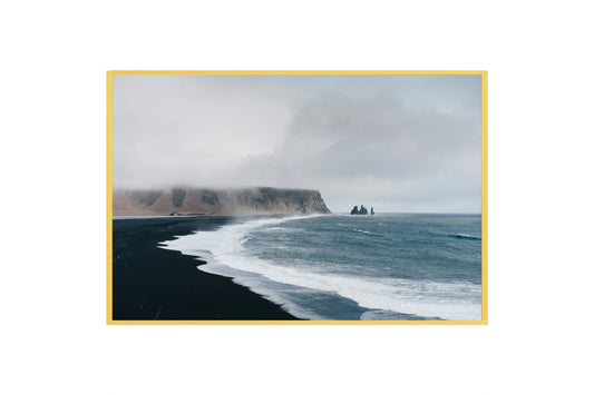 Beach and Mountain Serenity: Scenic Nature Wall Art | Coastal Landscape Print