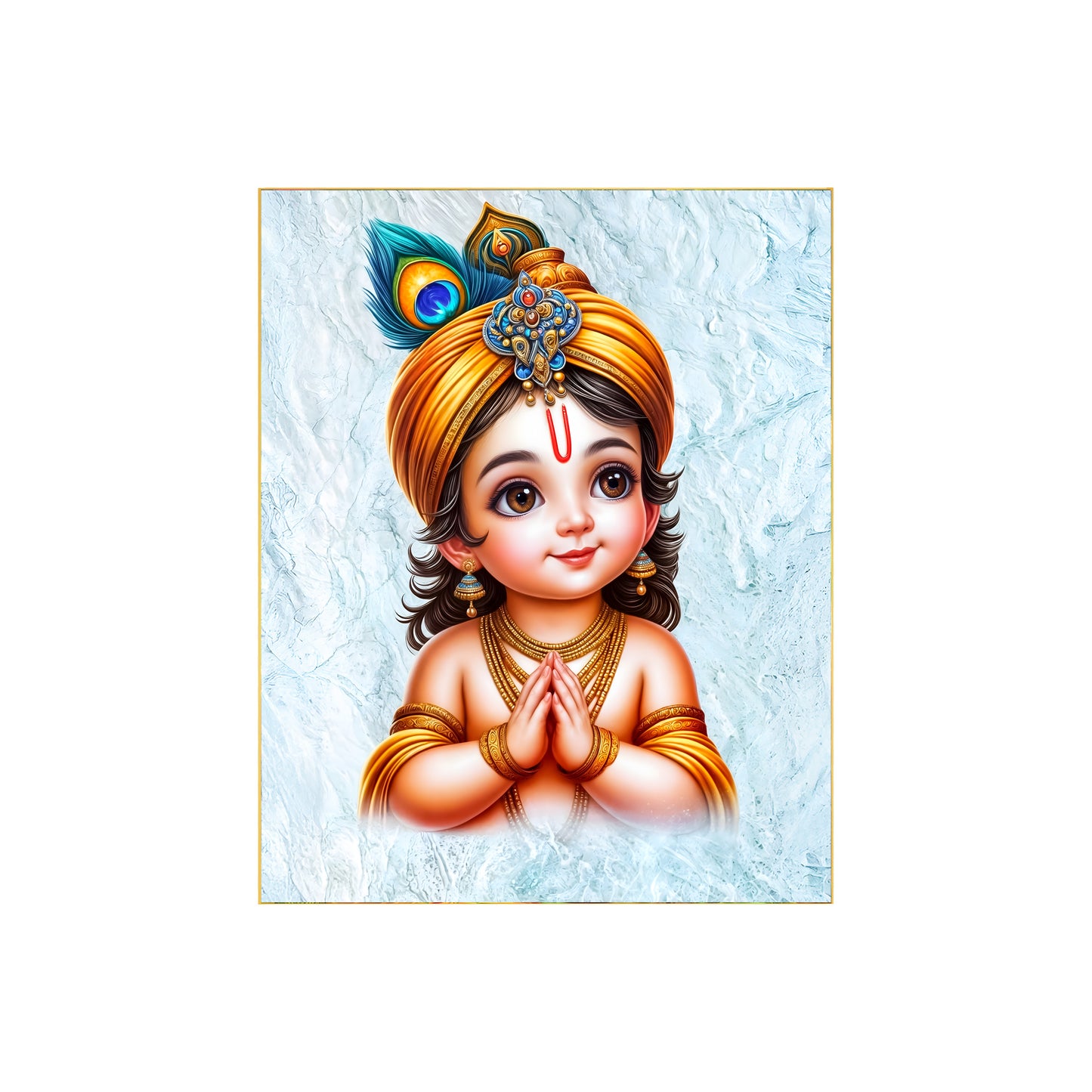 Shri Krishna Divine Photo – Spiritual Wall Art & Canvas Print for Home Decor