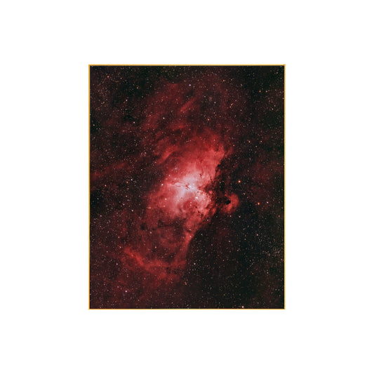 Crimson Nebula: Stunning Red Galaxy Print | Cosmic Wall Art | Celestial Decor for Space Enthusiasts