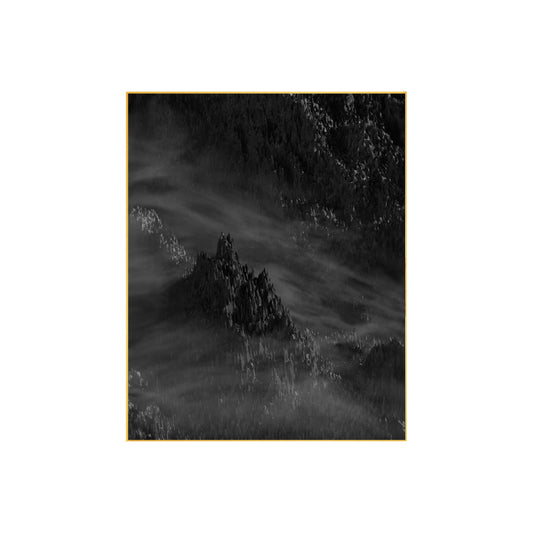 Black and White Mountain Peak | Dramatic Landscape Wall Art | Modern Home Decor | Nature Photography, Minimalist Art