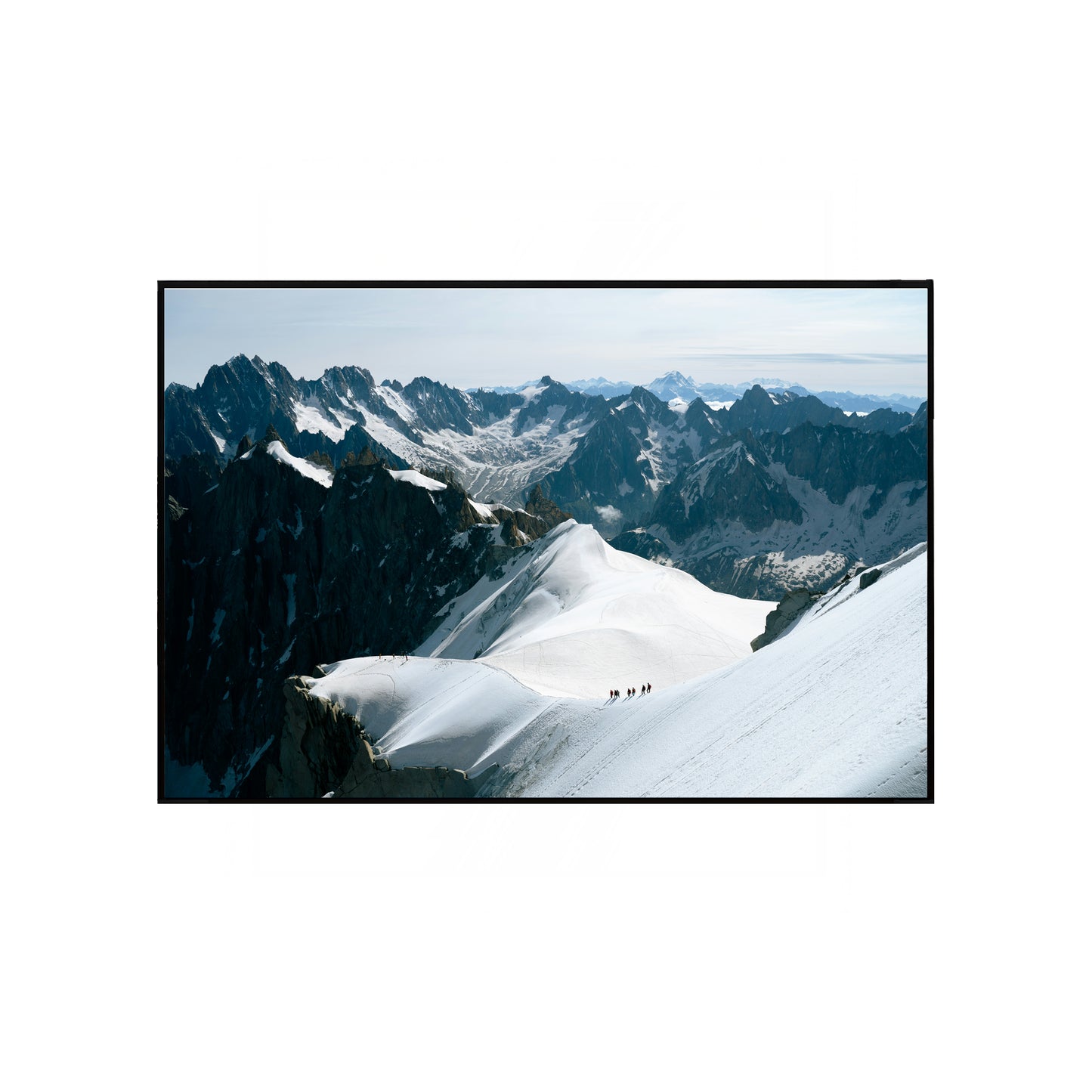 Snow-Covered Mountain Beauty – Serene Winter Landscape Wall Art Print or Canvas