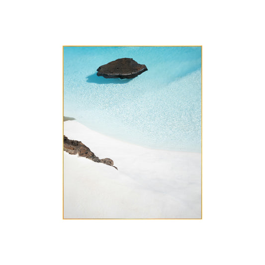 Print of Pristine Paradise: Crystal Clear Beach Water Print | Serene Coastal Landscape | Tropical Escape Wall Art