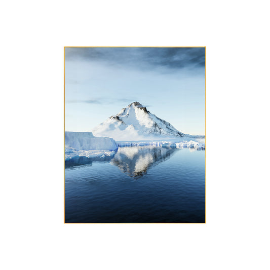 Print of Mountain Reflection in Water Art Print | Scenic Landscape Wall Decor | Nature Photography Gift for Home & Office Decor