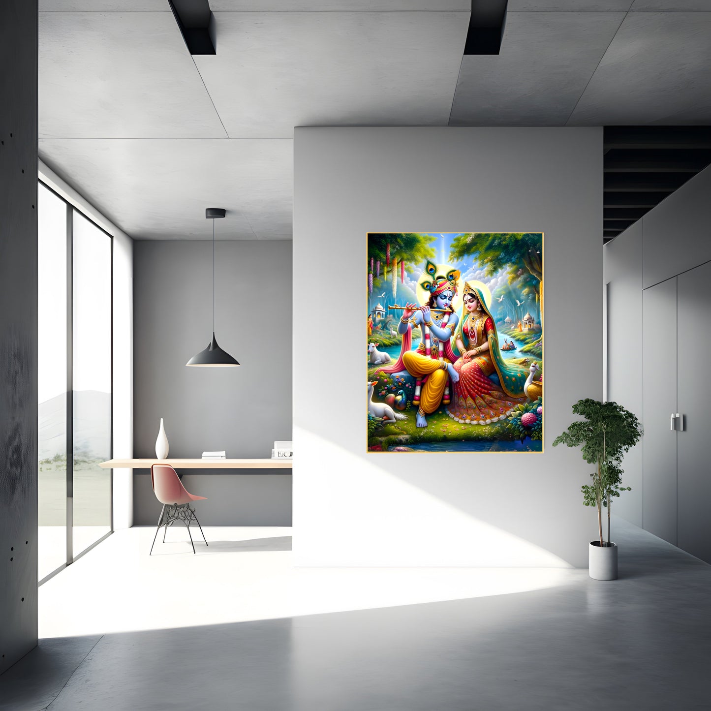 Lord Shri Krishna g Canvas and Photo Print – Divine Artwork of Lord Krishna