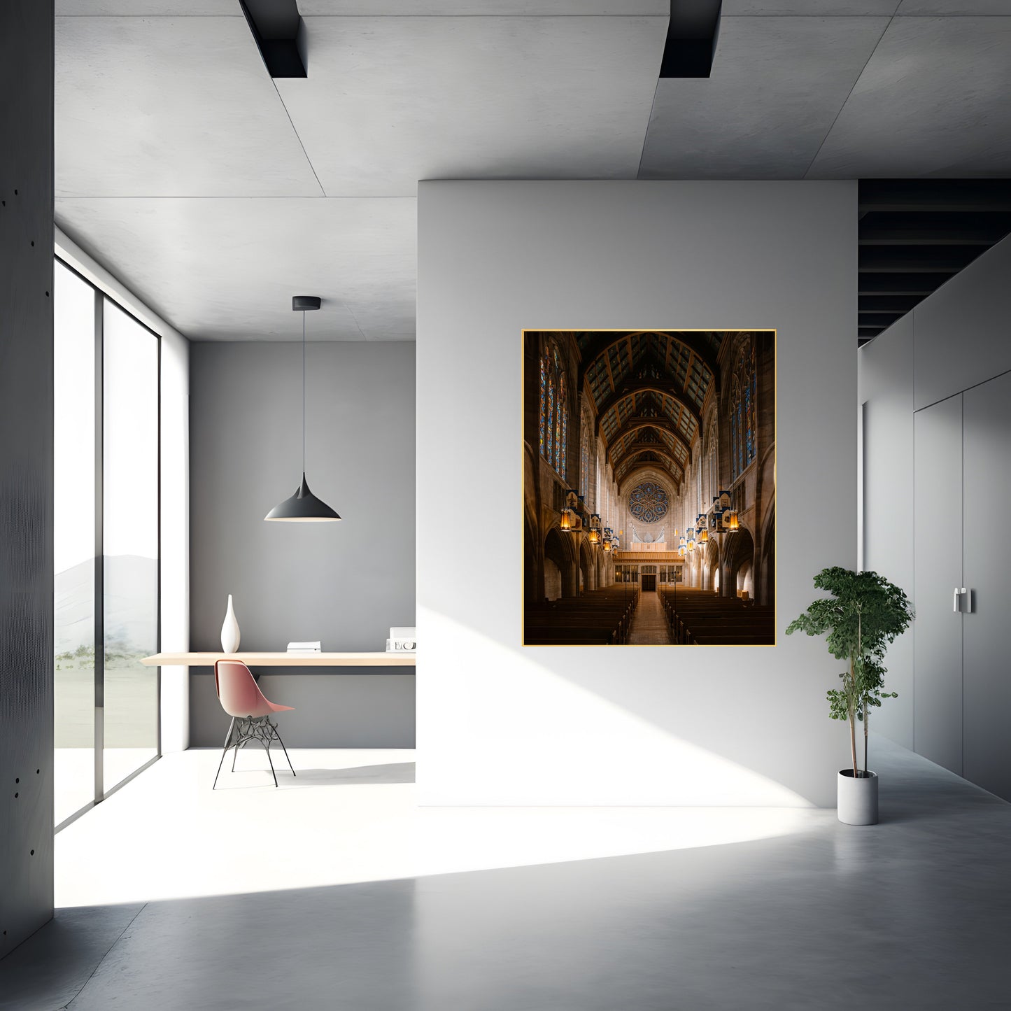 Inside Photo of The Cathedral of St. John the Evangelist - Stunning Wall Art Print, Church Photography, Home Decor, Religious Art