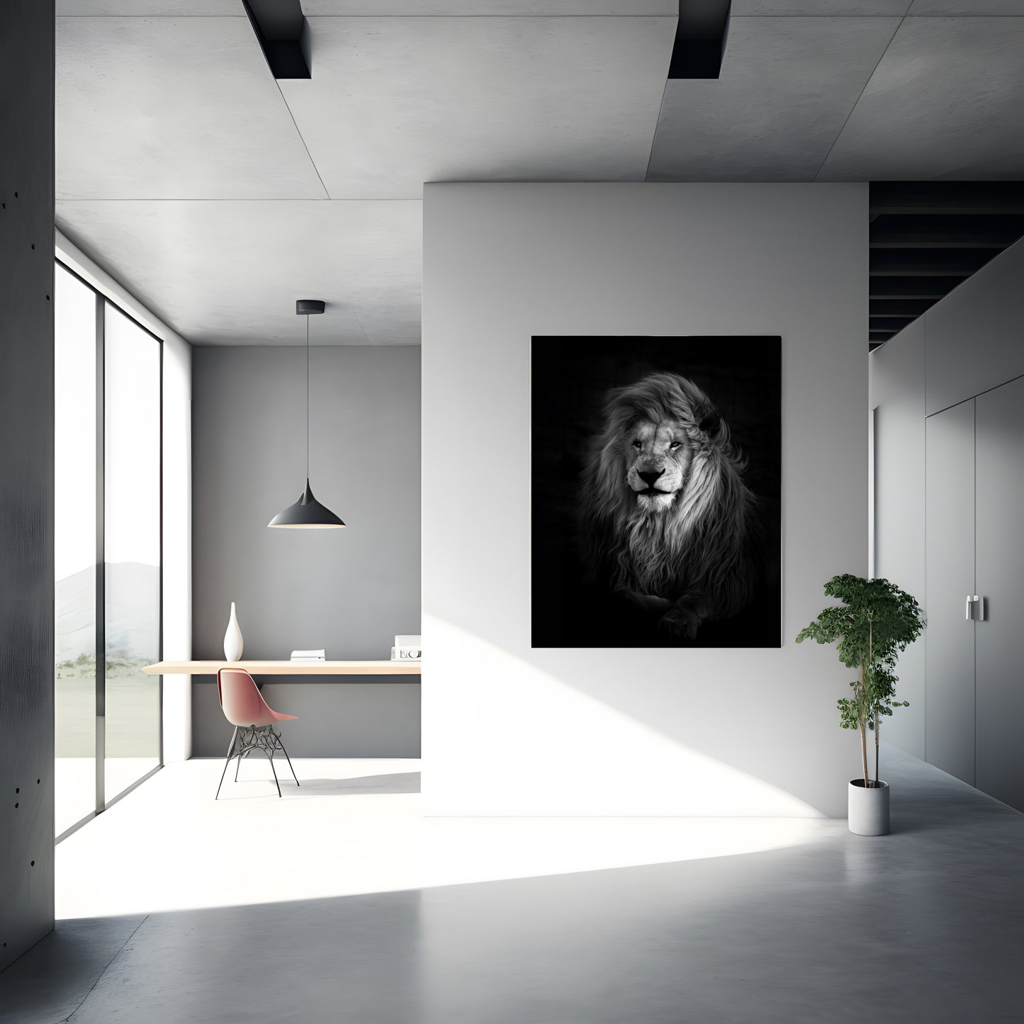 Powerful LION Close-Up – Striking Wildlife Art Print | High-Resolution Photo or Premium Canvas