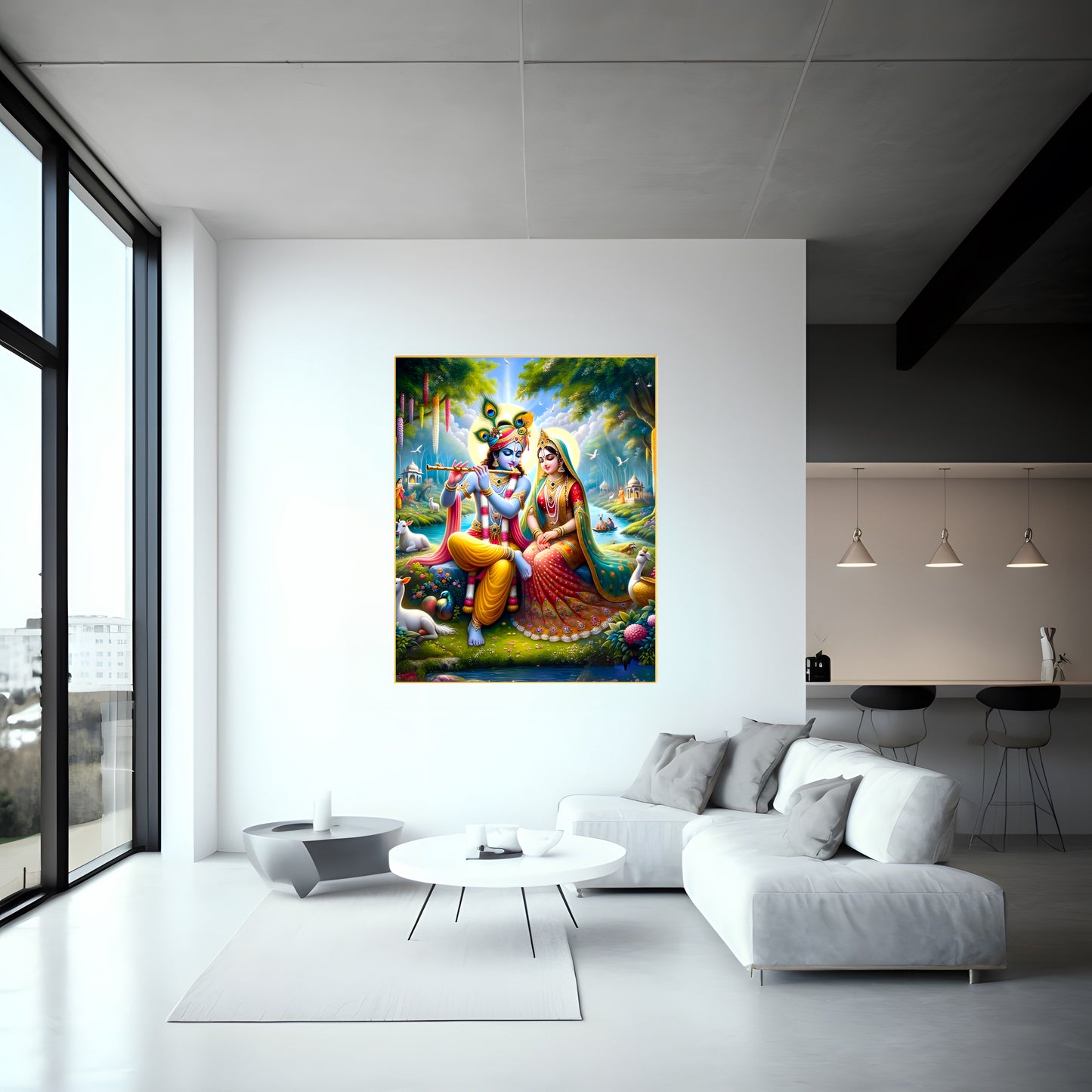 Lord Shri Krishna g Canvas and Photo Print – Divine Artwork of Lord Krishna