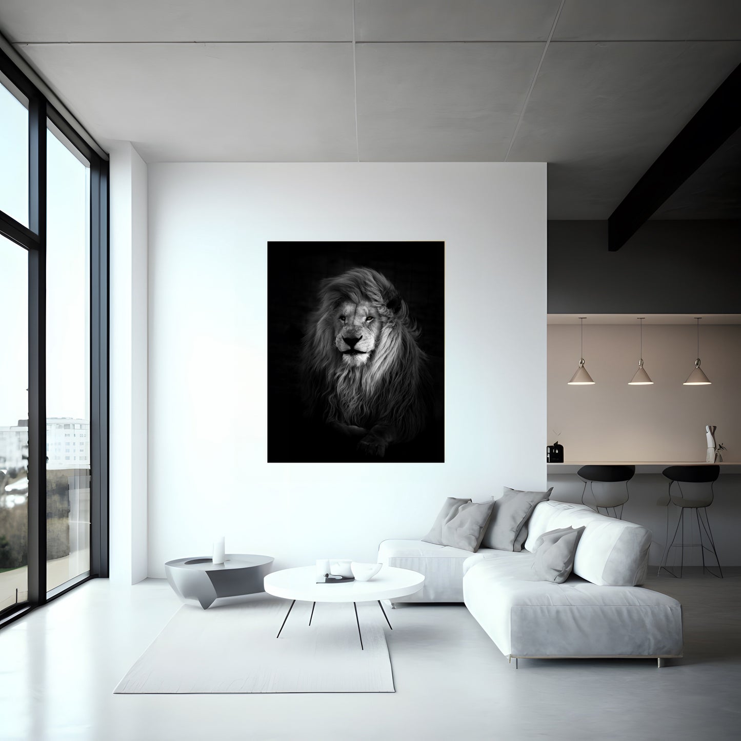 Powerful LION Close-Up – Striking Wildlife Art Print | High-Resolution Photo or Premium Canvas