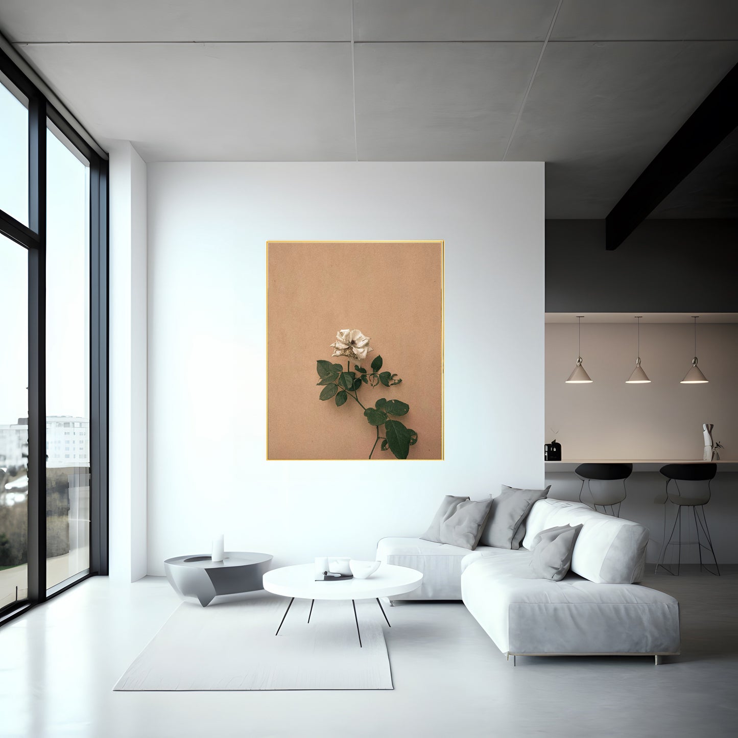 White Rose Grain Photo Print | Elegant Floral Wall Art | Timeless Botanical Decor | Unique Gift for Flower Enthusiasts