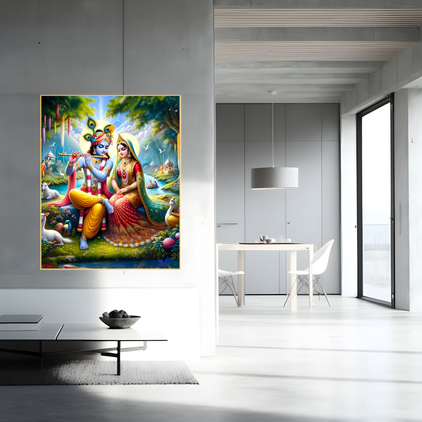 Lord Shri Krishna g Canvas and Photo Print – Divine Artwork of Lord Krishna