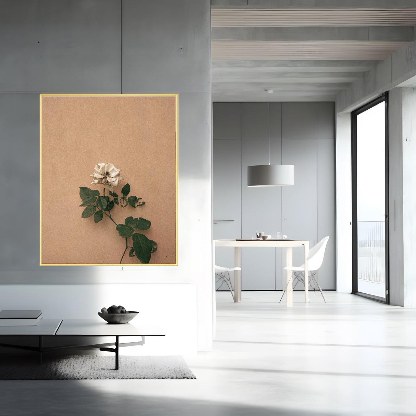 White Rose Grain Photo Print | Elegant Floral Wall Art | Timeless Botanical Decor | Unique Gift for Flower Enthusiasts