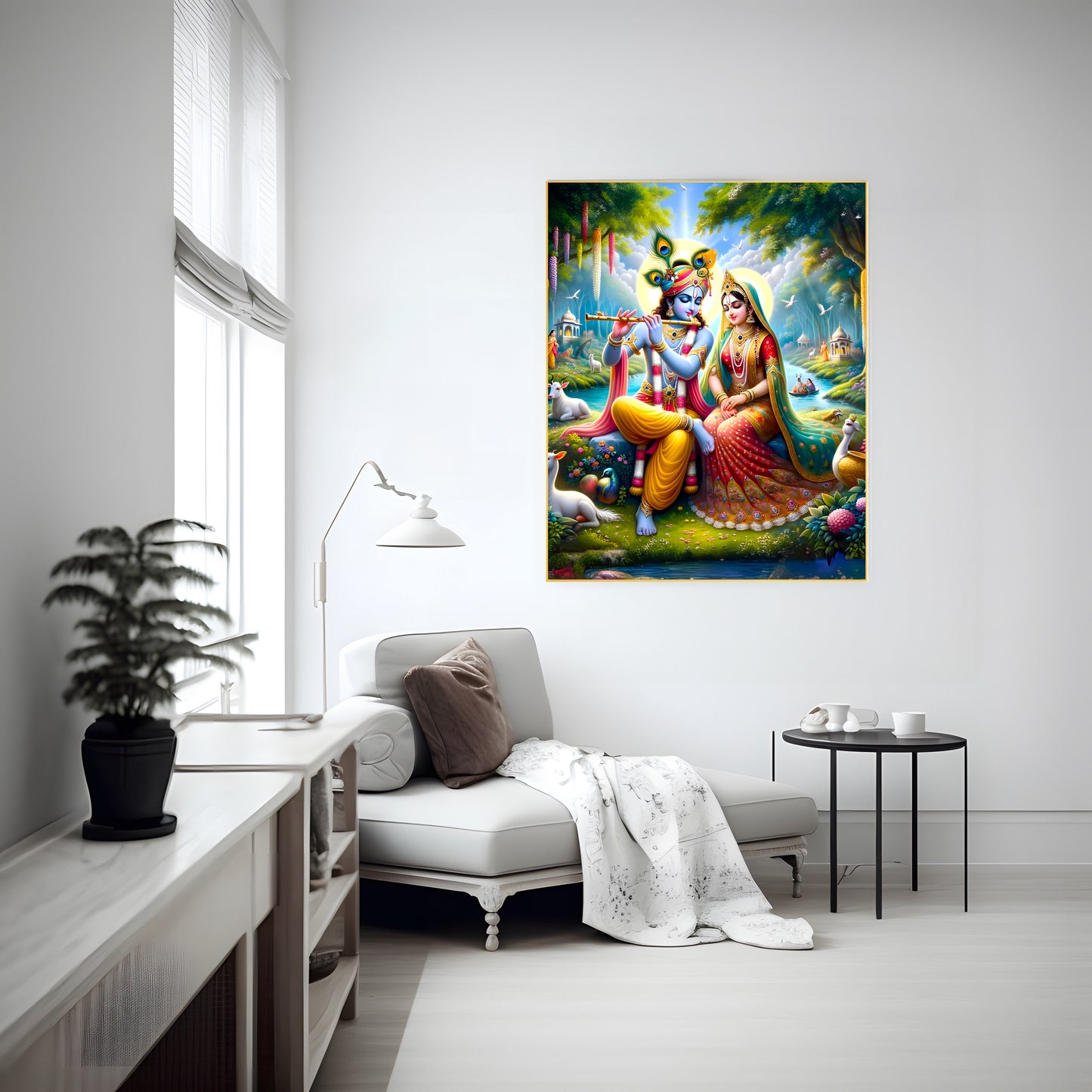 Lord Shri Krishna g Canvas and Photo Print – Divine Artwork of Lord Krishna