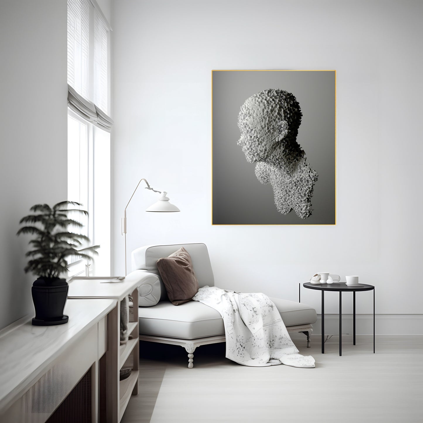 3D Face Craft | Unique Art Sculpture | Handmade Wall Decor | Modern 3D Portrait Art | Artistic Home Decoration