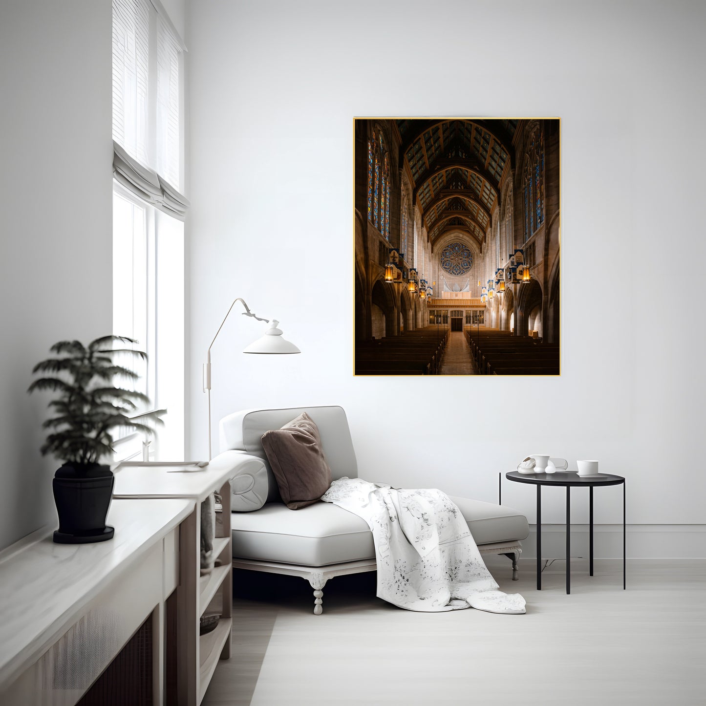 Inside Photo of The Cathedral of St. John the Evangelist - Stunning Wall Art Print, Church Photography, Home Decor, Religious Art