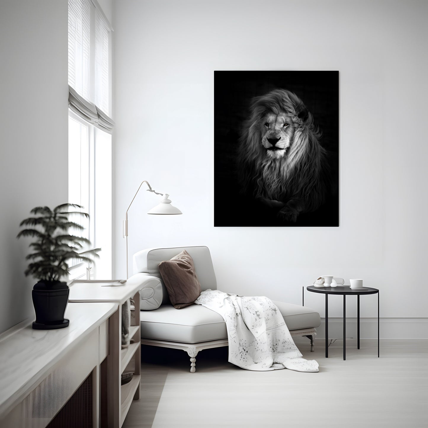 Powerful LION Close-Up – Striking Wildlife Art Print | High-Resolution Photo or Premium Canvas