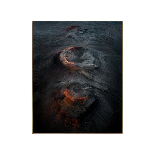 Aerial View of Volcano Formation - Nature Photography Print