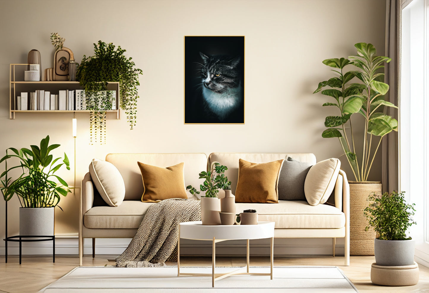 Stunning Cat Portrait Print for Pet Lovers - Wall Art Decor || Cat picture || Cat lover || Adorable cat